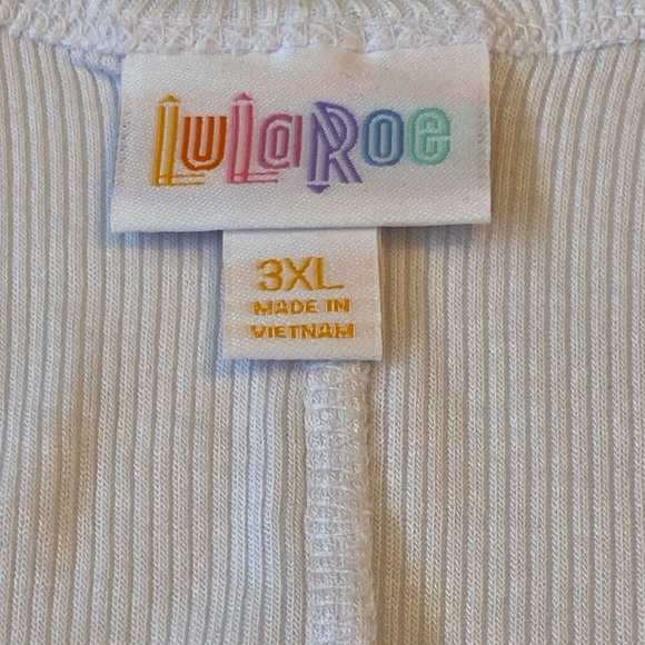 LuLaRoe TANK TOP Ribbed White NWT - Picture 8 of 16